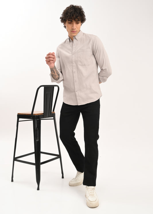 Everyday Essential Solid Shirt Lt Grey