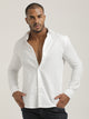 Nylon Self-Design Shirt White