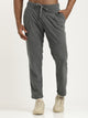 Comfort Fit Corduroy Trousers with Multhi Pockets Grey