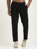 Corduroy Trousers with Multi Pockets Black