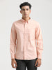 Oxford Cotton Shirt with Button-Down Collar Peach