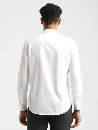 White Cotton Shirt for Men