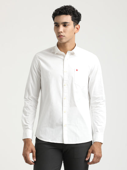 White Cotton Shirt for Men