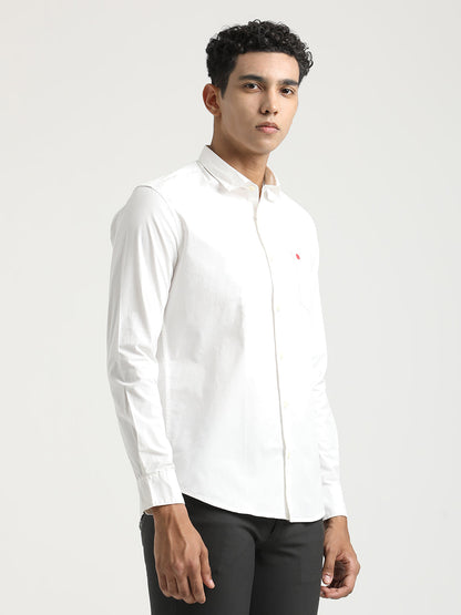 White Cotton Shirt for Men