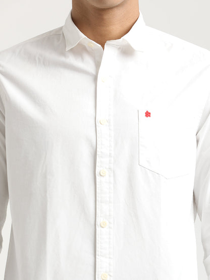 White Cotton Shirt for Men