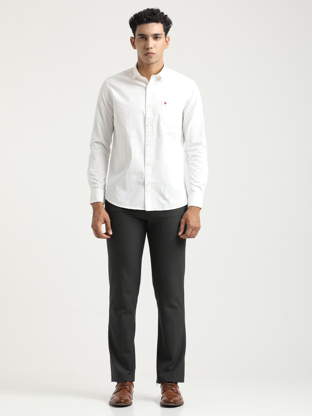 White Cotton Shirt for Men