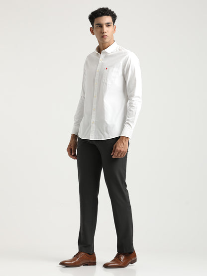 White Cotton Shirt for Men