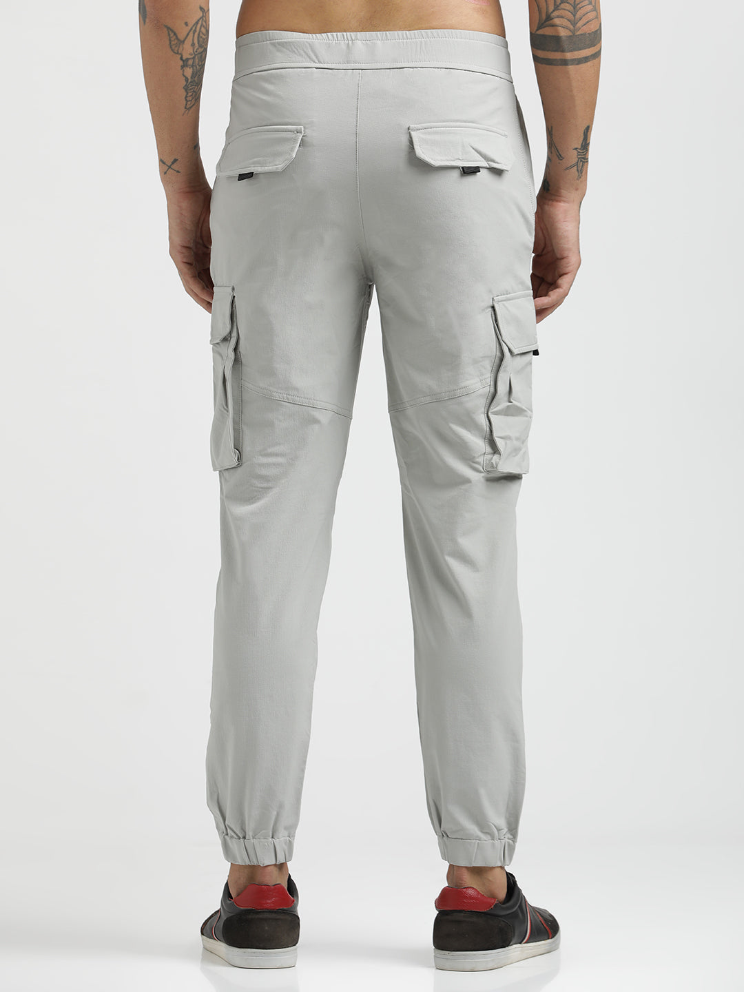 Cargo Joggers with Multi-Pocket Design Lt grey
