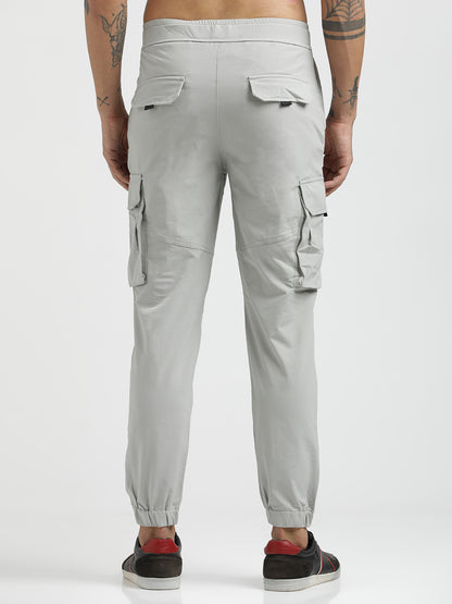 Cargo Joggers with Multi-Pocket Design Lt grey