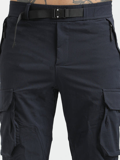 Cargo Joggers with Multi-Pocket Design Navy