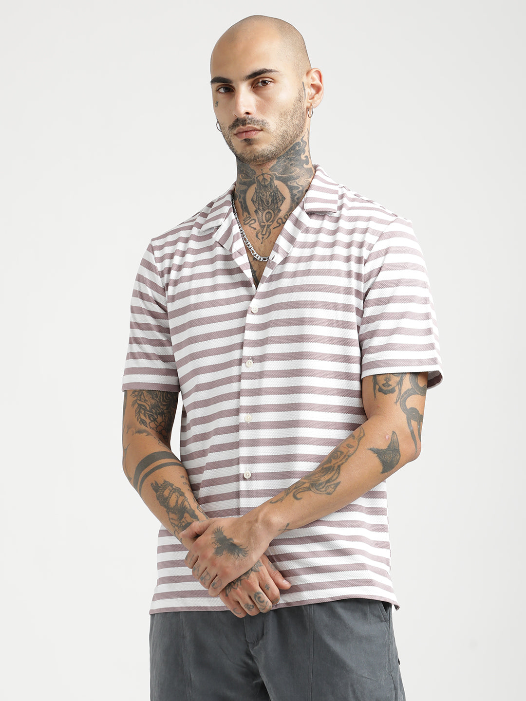 Relaxed Knit Shirt Pink