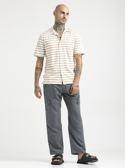 Relaxed Knit Shirt Beige