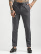 Cotton Drawstring Trousers with Pockets Grey