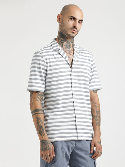 Relaxed Knit Shirt Grey