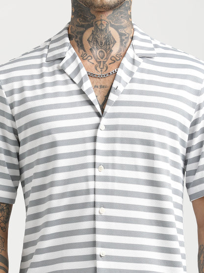 Relaxed Knit Shirt Grey