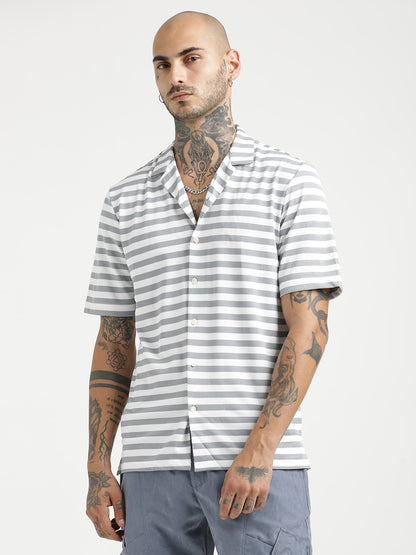 Relaxed Knit Shirt Grey