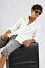 Textured Poly Knit Shirt White