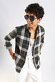 Cotton Blend Checked Shirt Green