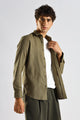 Textured Cotton Shirt Green