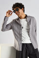 Textured Cotton Shirt Grey
