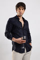 Glitter Print Shirt Navy