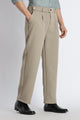 Loose Fit Trousers with Adjustable Waist Olive