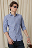 Linen Solid Casual Shirt Dark Blue