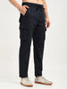 Cotton Cargo Trousers Navy