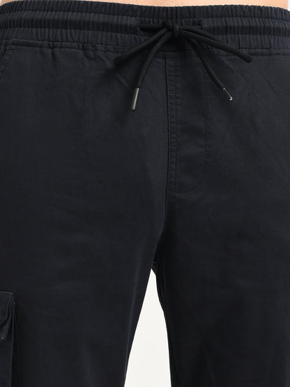 Cotton Cargo Trousers Navy