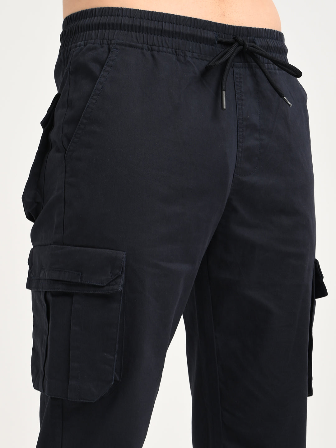 Cotton Cargo Trousers Navy
