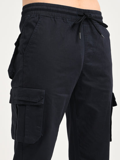 Cotton Cargo Trousers Navy