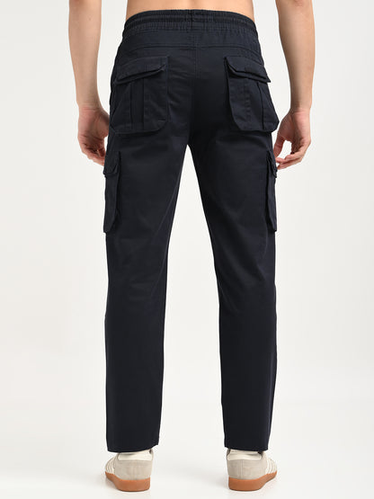 Cotton Cargo Trousers Navy