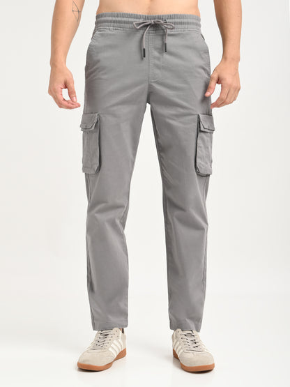 Cotton Cargo Trousers Lt Grey