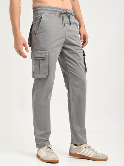 Cotton Cargo Trousers Lt Grey