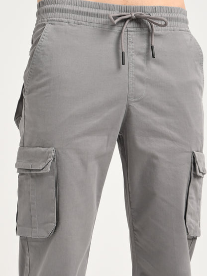 Cotton Cargo Trousers Lt Grey