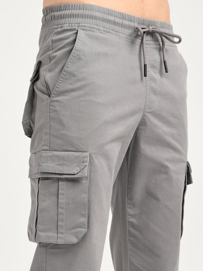 Cotton Cargo Trousers Lt Grey