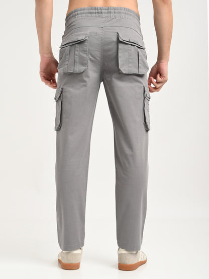 Cotton Cargo Trousers Lt Grey