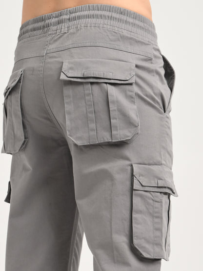 Cotton Cargo Trousers Lt Grey