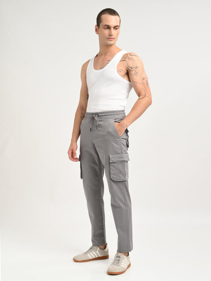 Cotton Cargo Trousers Lt Grey