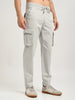 Cotton Cargo Trousers Off White