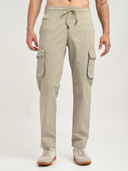 Cotton Cargo Trousers Lt Green