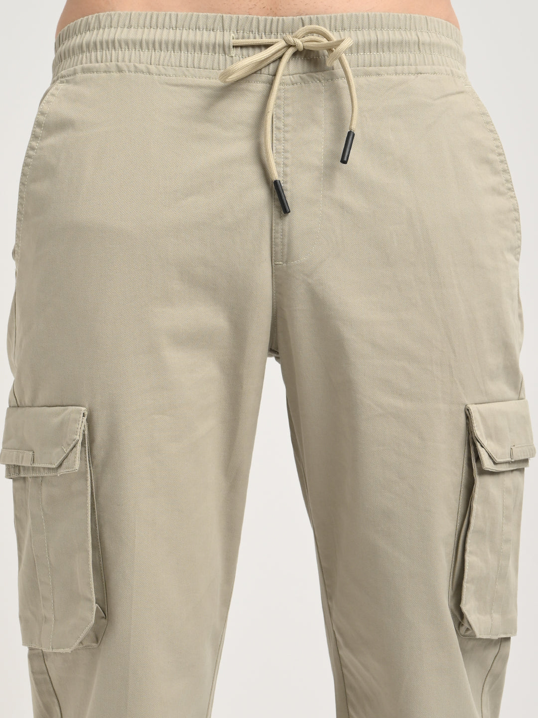 Cotton Cargo Trousers Lt Green
