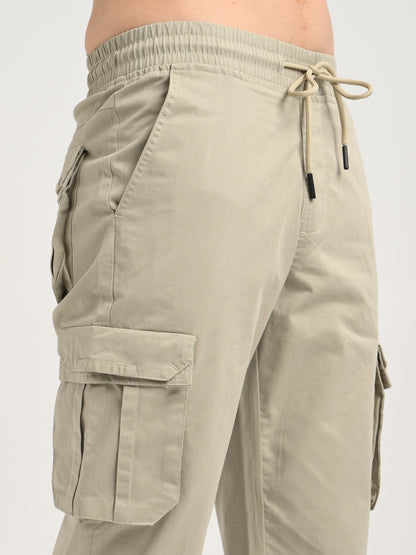 Cotton Cargo Trousers Lt Green