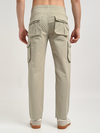 Cotton Cargo Trousers Lt Green