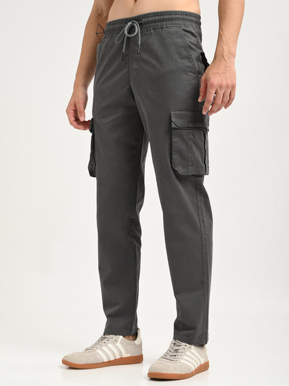 Cotton Cargo Trousers Dk Grey