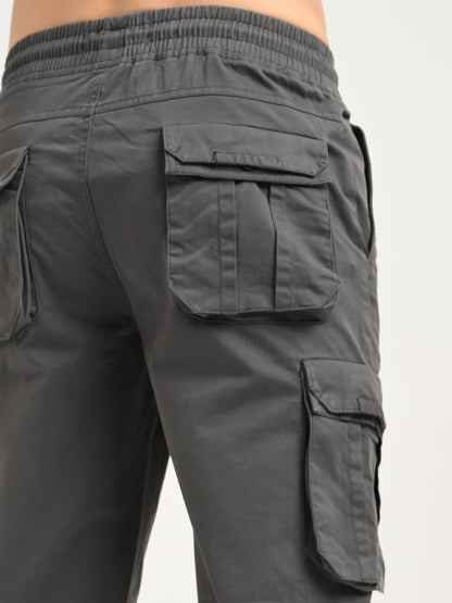 Cotton Cargo Trousers Dk Grey