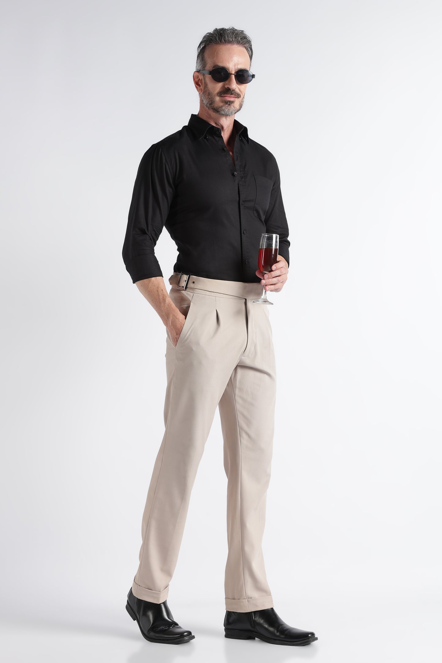Black Solid Shirt - Slim Fit Casual