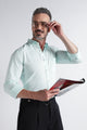 Light Green Solid Shirt - Slim Fit Casual