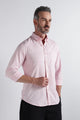 Light Pink Solid Shirt - Slim Fit Casual