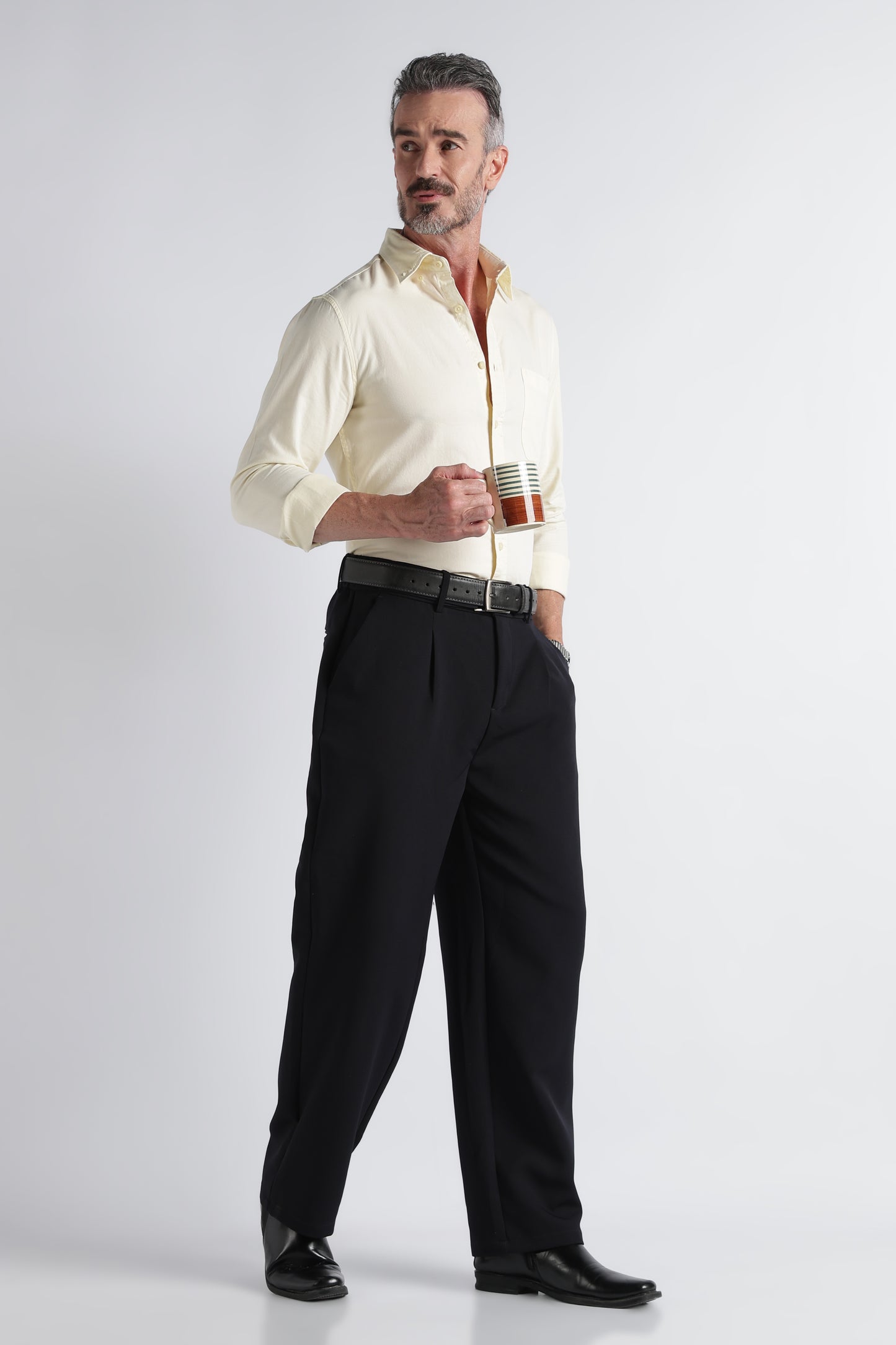 Yellow Solid Shirt - Slim Fit Casual